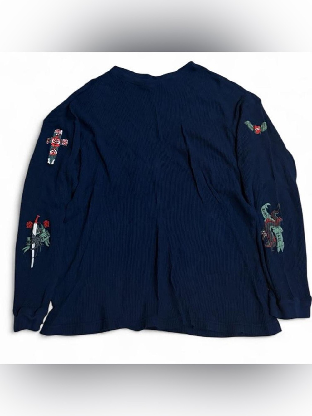 Vintage 90’s Hard Tail waffle thermal long sleeve traditional tattoo graphics